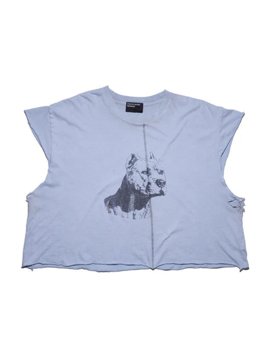 NA Pitbull Cut-Off T-Shirt<BR/> 01-0947 LIGHT BLUE ENFANTS RICHES DÉPRIMÉS 