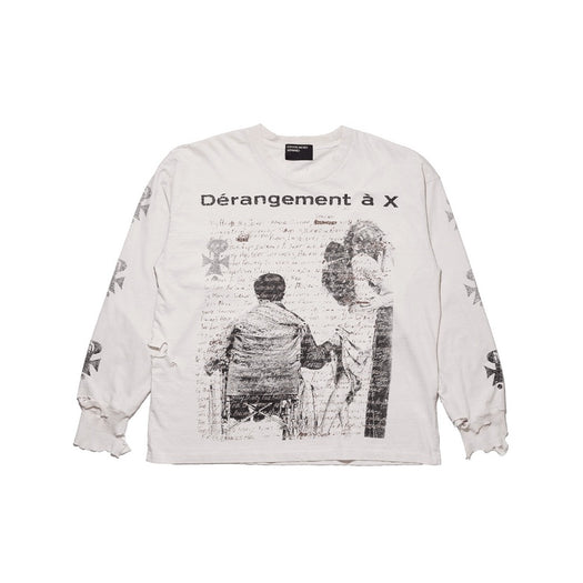 DÉRANGEMENT À X LS T-SHIRT 01-0950 FADED CHARCOAL / BLACK ENFANTS RICHES DÉPRIMÉS 