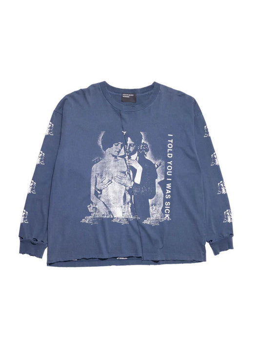 I Told You I Was Sick LS T-Shirt 01-0952 THRASHED NAVY ENFANTS RICHES DÉPRIMÉS 