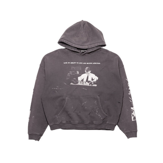 HEAD AGAINST THE BARS HOODIE 02-0514 WASHED BLACK ENFANTS RICHES DÉPRIMÉS 