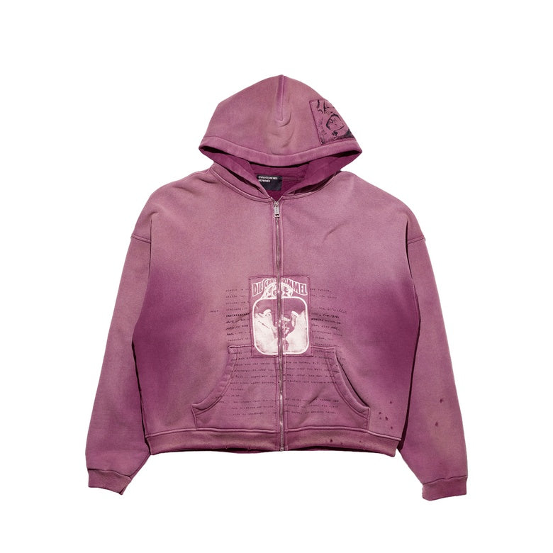 ROCK / PAPER / SCISSORS II ASSEMBLAGE ZIP HOODIE 02-0524 MAROON ENFANTS RICHES DÉPRIMÉS 