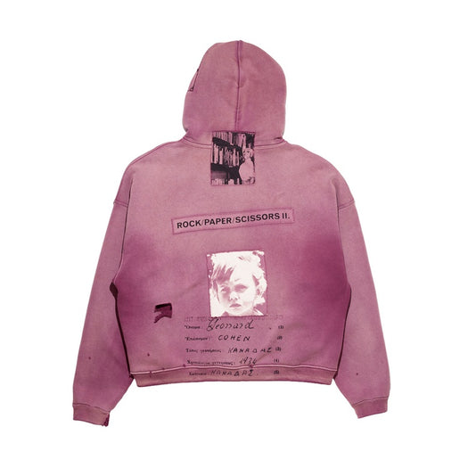 ROCK / PAPER / SCISSORS II ASSEMBLAGE ZIP HOODIE 02-0524 MAROON ENFANTS RICHES DÉPRIMÉS 