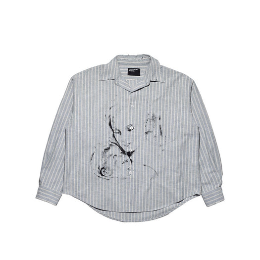 REPAIRED EVERYDAY SHIRT 04-0260 GREEN / WHITE STRIPE ENFANTS RICHES DÉPRIMÉS 