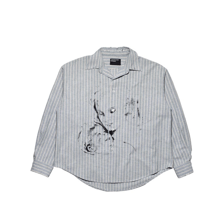REPAIRED EVERYDAY SHIRT 04-0260 GREEN / WHITE STRIPE ENFANTS RICHES DÉPRIMÉS 