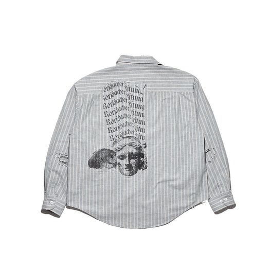 REPAIRED EVERYDAY SHIRT 04-0260 GREEN / WHITE STRIPE ENFANTS RICHES DÉPRIMÉS 