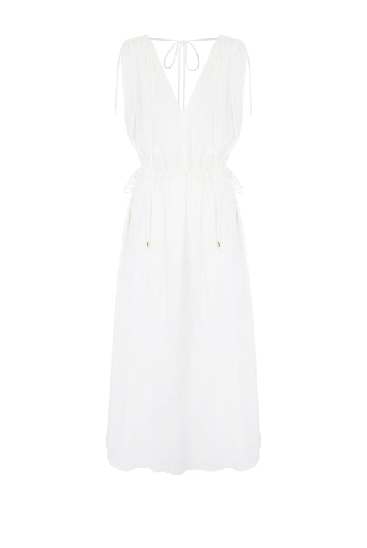 Maxi beach kaftan 25HSAT26 WHT-WHT HEIDI KLEIN 