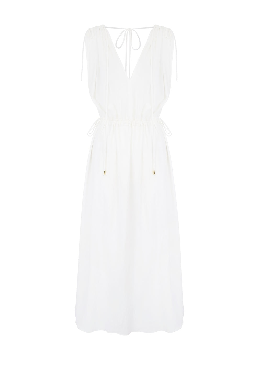Maxi beach kaftan 25HSAT26 WHT-WHT HEIDI KLEIN 