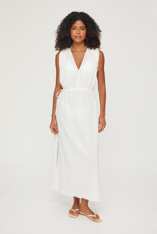 Maxi beach kaftan 25HSAT26 WHT-WHT HEIDI KLEIN 