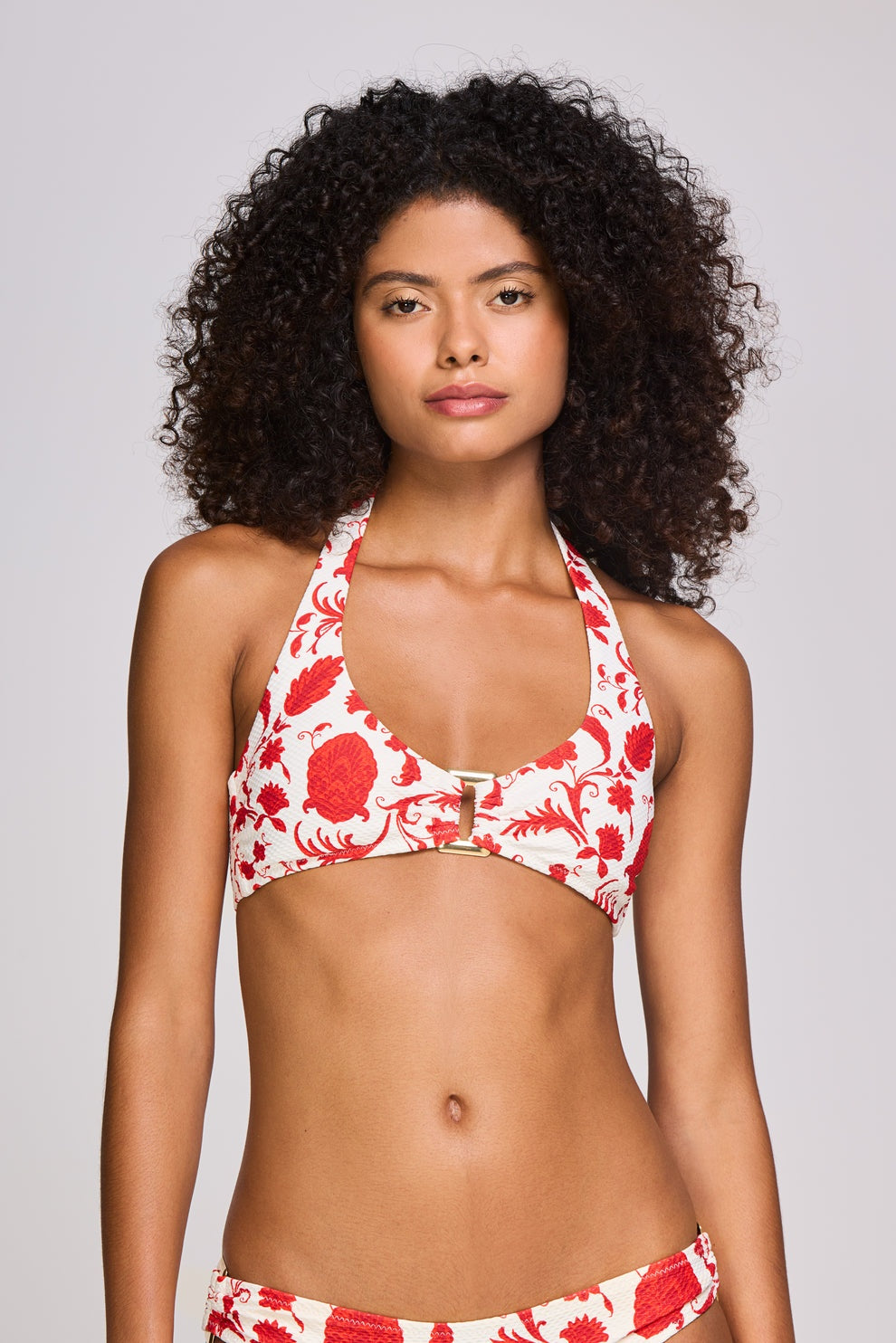 Evia rectangle halterneck bikini 26SSEV09 PRT-PRT HEIDI KLEIN 