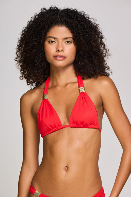 Petalia slider triangle bikini top 26SSPT05 RED-RED HEIDI KLEIN 