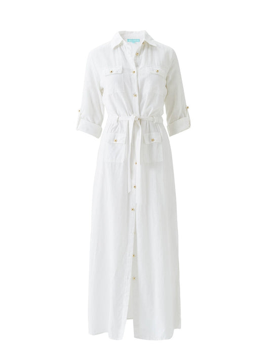 Darcy White Dress DARCY CR WHT MELISSA ODABASH 