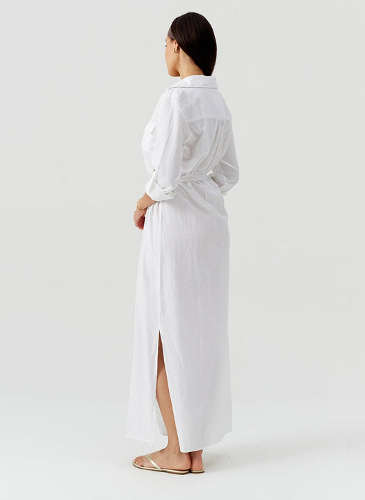 Darcy White Dress DARCY CR WHT MELISSA ODABASH 