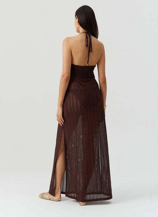 Harriet Brown Dress HARRIET CR BRWN MELISSA ODABASH 