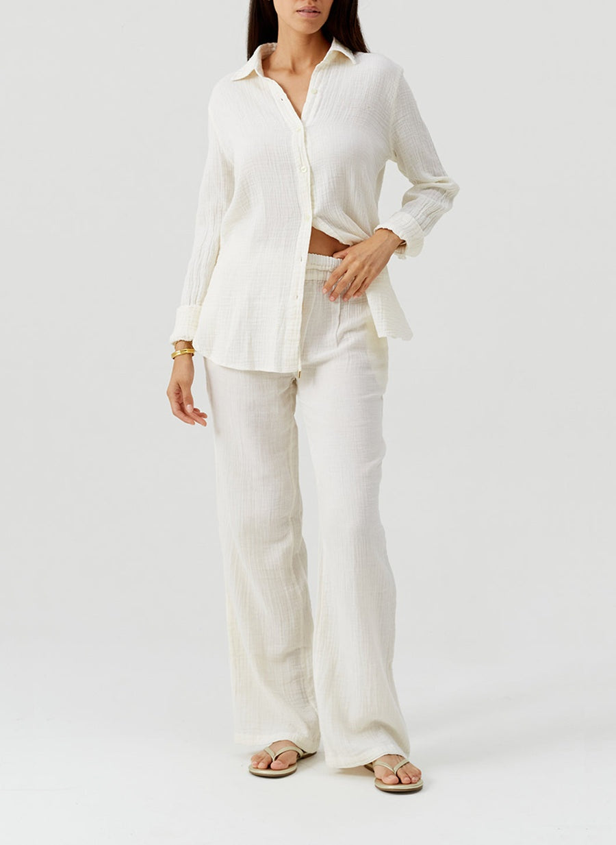 Leona Ivory Shirt LEONA CR IVY MELISSA ODABASH 
