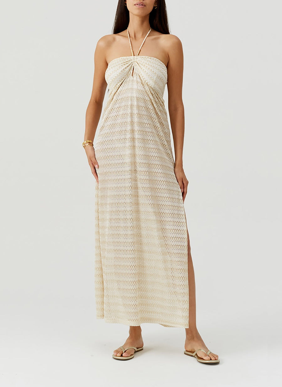 Mila Gold Dress MILA CR GOL MELISSA ODABASH 