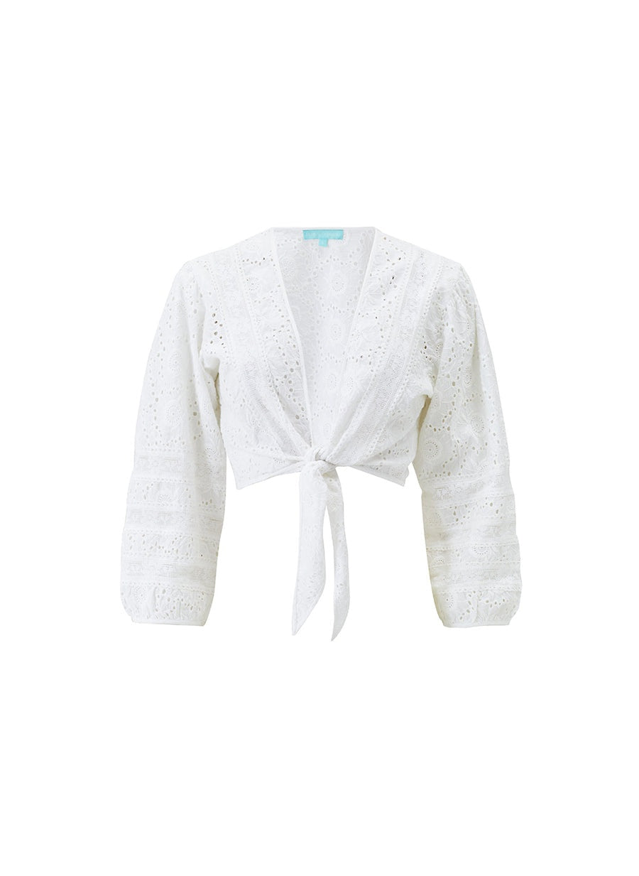 Pia White Top PIA SS WHT MELISSA ODABASH 