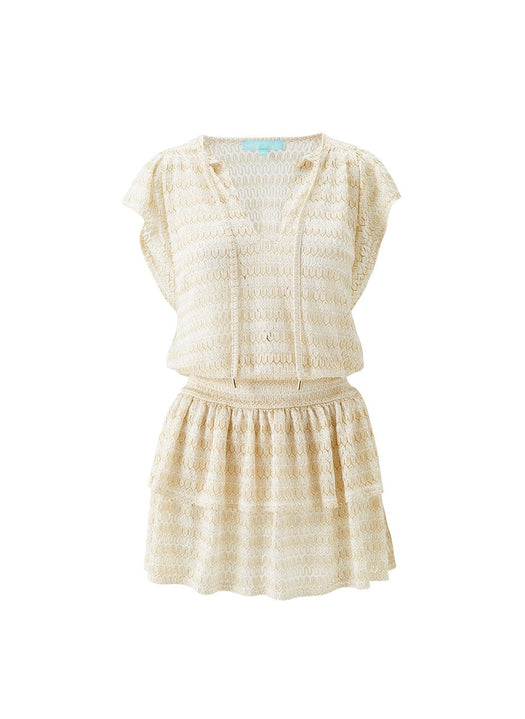 Remi Gold Dress REMI CR GOL MELISSA ODABASH 