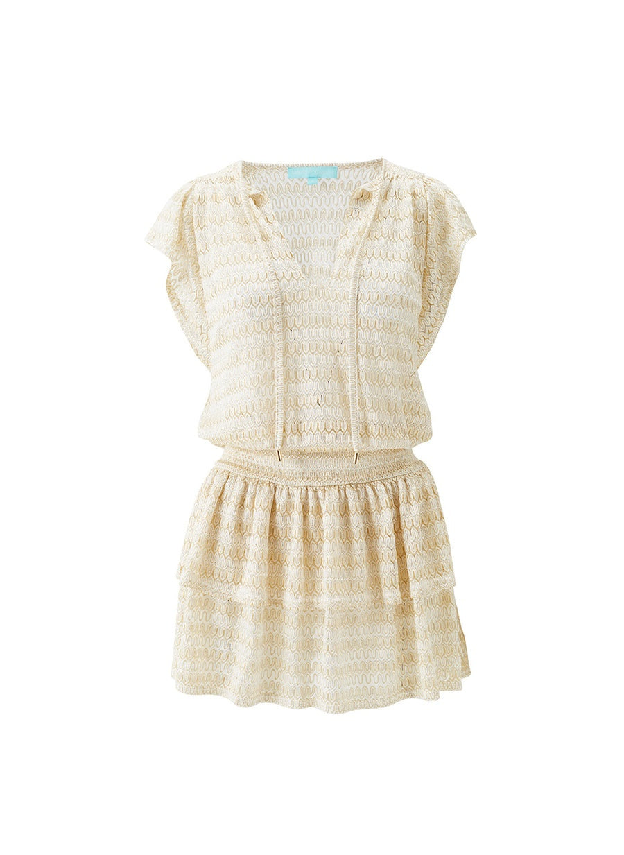 Remi Gold Dress REMI CR GOL MELISSA ODABASH 