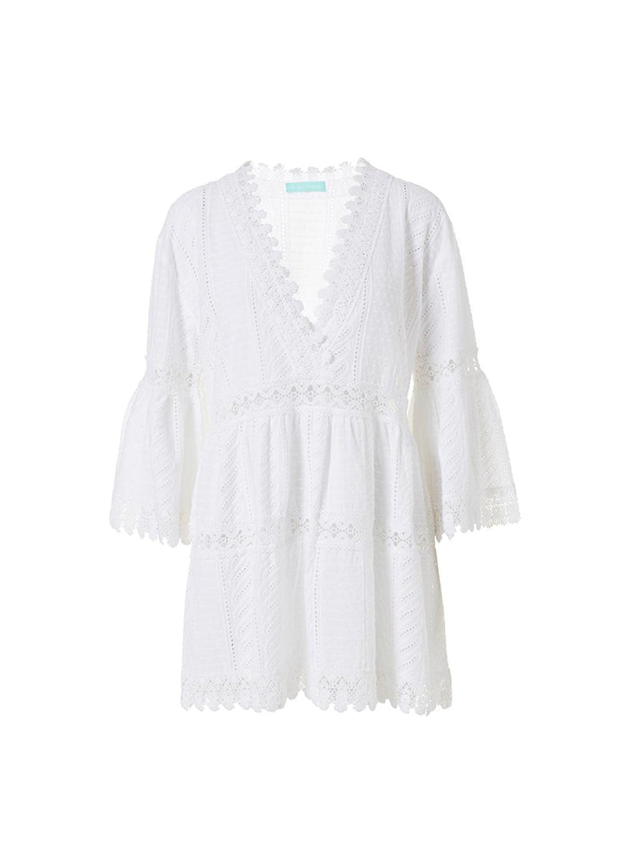 Victoria White Kaftan VICTORIA CORE CR WHT MELISSA ODABASH 