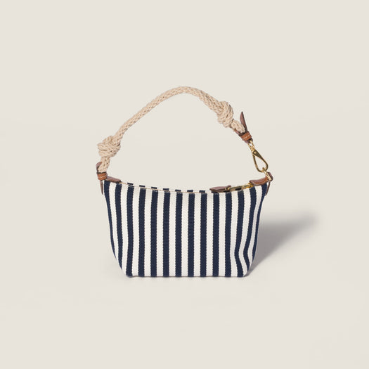 Cotton and leather pouch 5NE841 2I0GF0B9P MIU MIU 