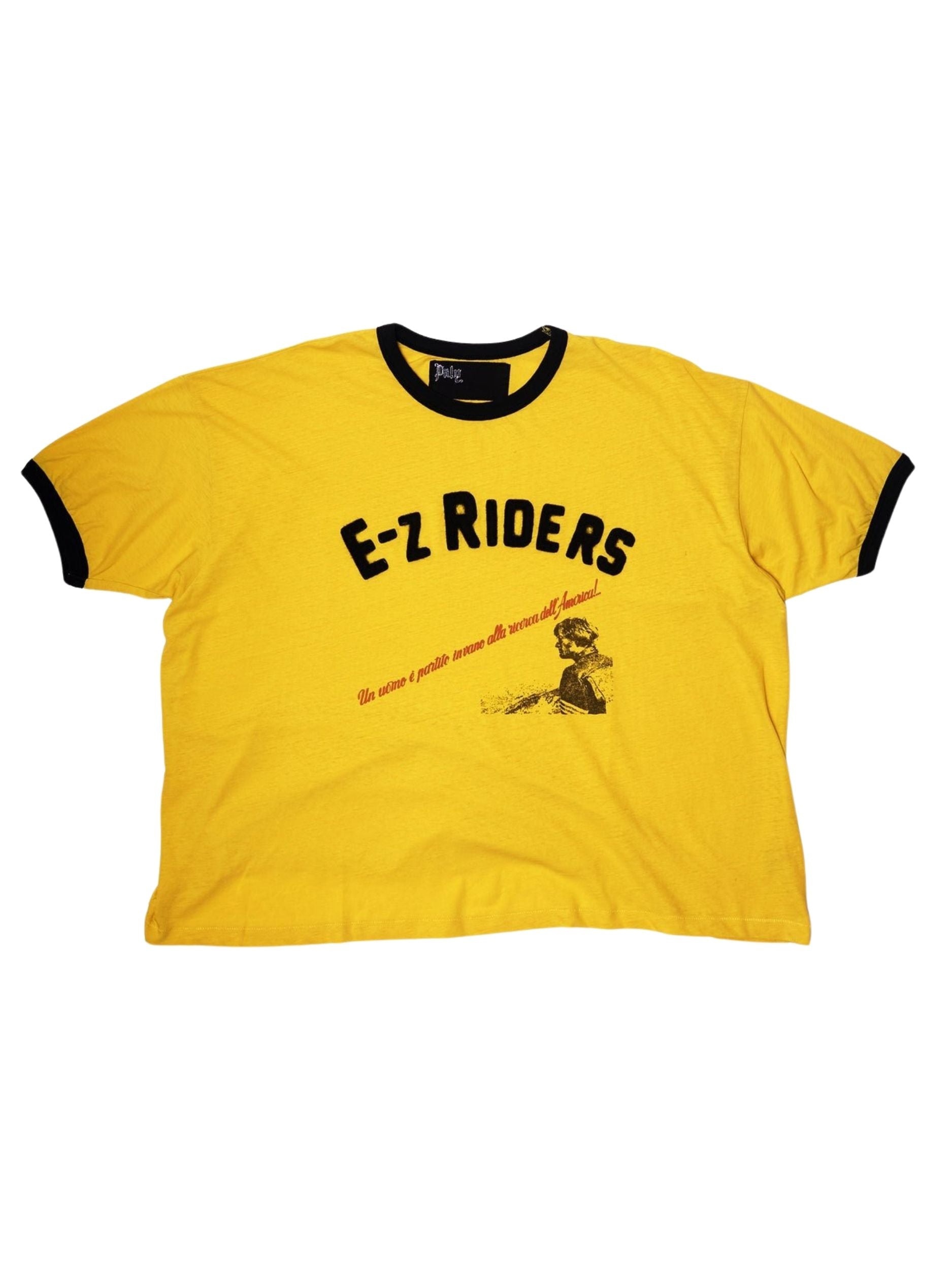 Ez riders ringer tee 2U09Q1010YLW YELLOW PALY HOLLYWOOD 