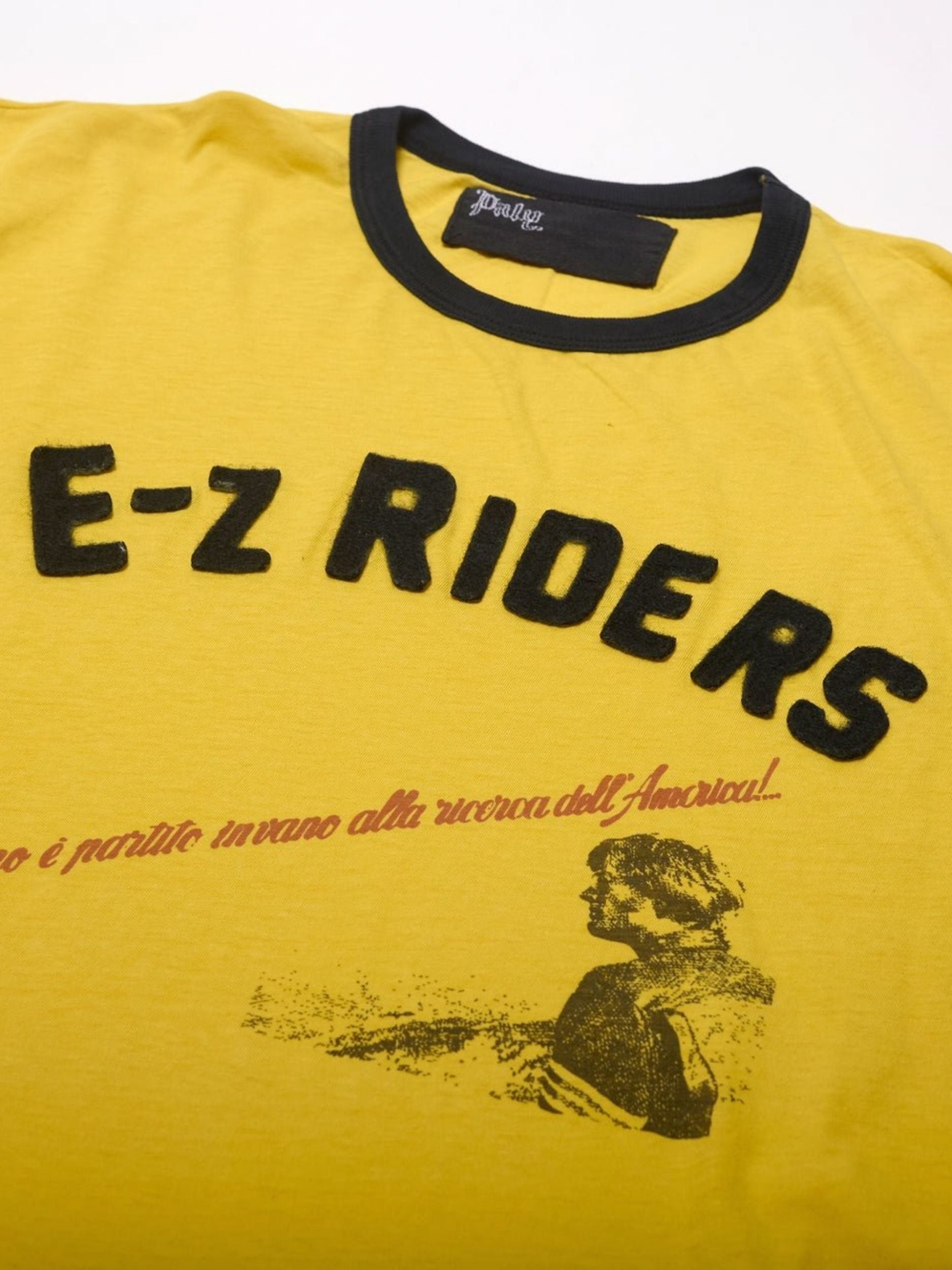 Ez riders ringer tee 2U09Q1010YLW YELLOW PALY HOLLYWOOD 