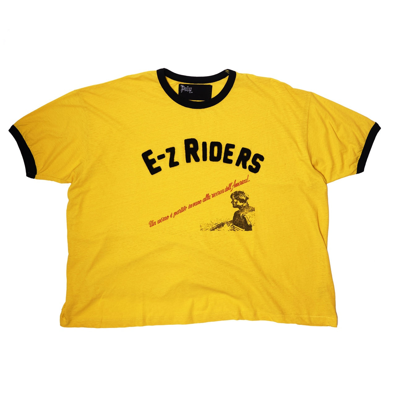 Ez riders ringer tee 2U09Q1010YLW YELLOW PALY HOLLYWOOD 