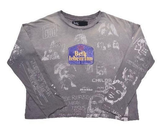 BETHLEHEM L/S TEE 3U005Q1010VBK VINTAGE BLACK PALY HOLLYWOOD 