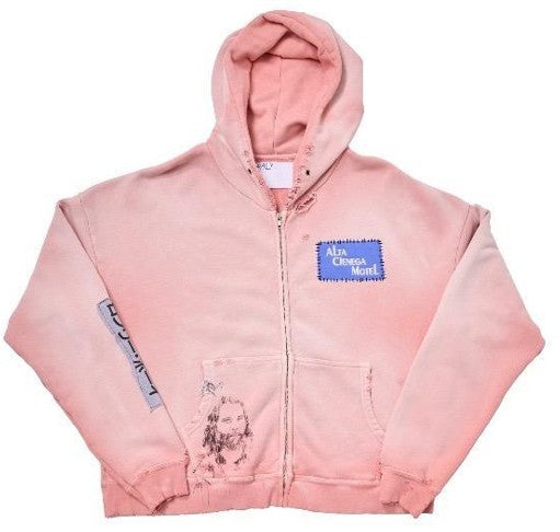 ALTA CIENEGA ZIP HOODIE 4U007Q1010PNK PINK PALY HOLLYWOOD 