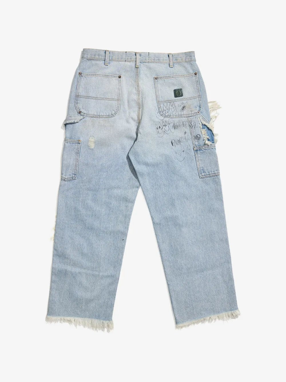 Ripped studded jeans 5U003Q1010LDM DENIM PALY HOLLYWOOD 