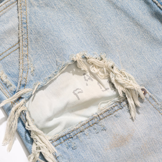 BUSTED DBL KNEE JEAN 5U003Q1010LDM DENIM PALY HOLLYWOOD 