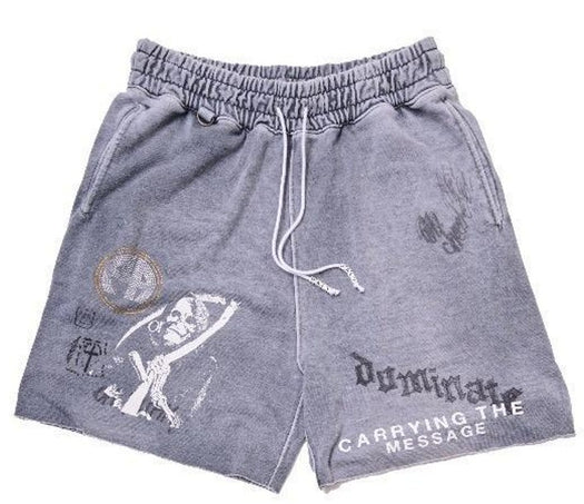 CARRYING THE MESSAGE SWEATSHORT 5U019Q1010GRY GRAY PALY HOLLYWOOD 