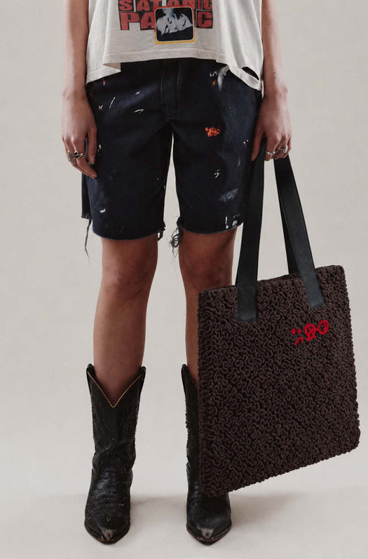 HOLLYWOOD IS HELL TOTE BAG CYPRUS TOTE BROWN PALY HOLLYWOOD 