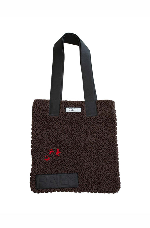 HOLLYWOOD IS HELL TOTE BAG CYPRUS TOTE BROWN PALY HOLLYWOOD 