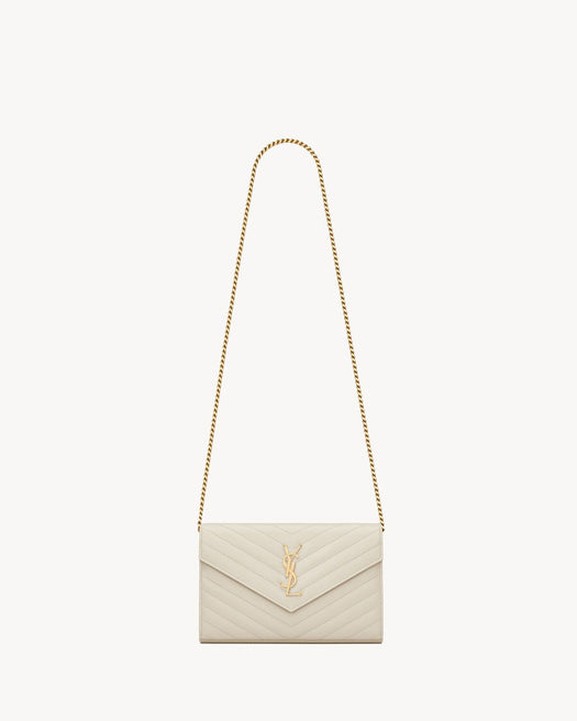 Classic cassandre chain wallet 377828 BOW019207 SAINT LAURENT 