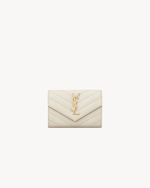 Cassandre matelasse small envelope wallet 414404 BOW019207 SAINT LAURENT 