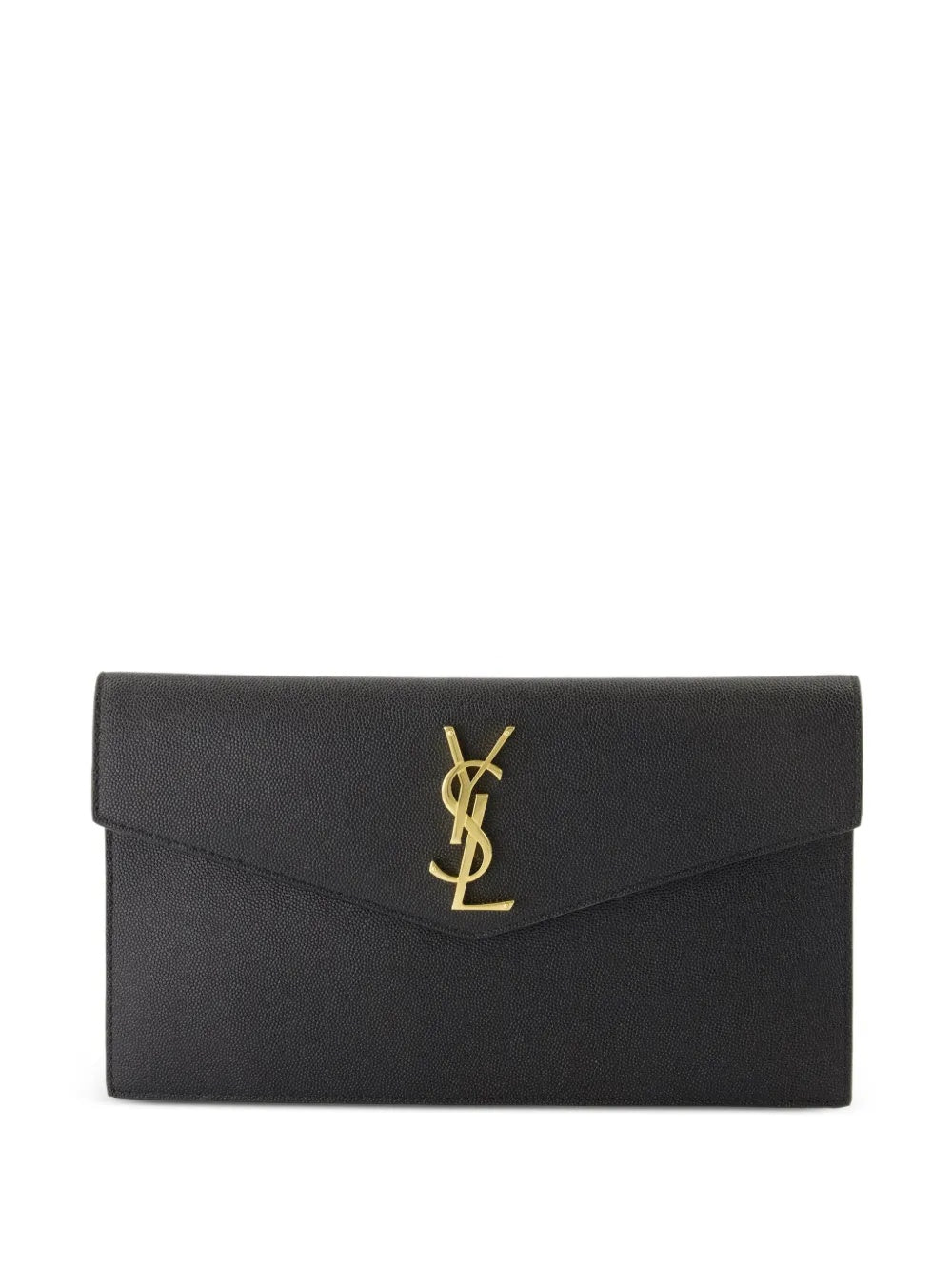 Medium Uptown logo-plaque clutch bag 565739 1GF0J1000 SAINT LAURENT 