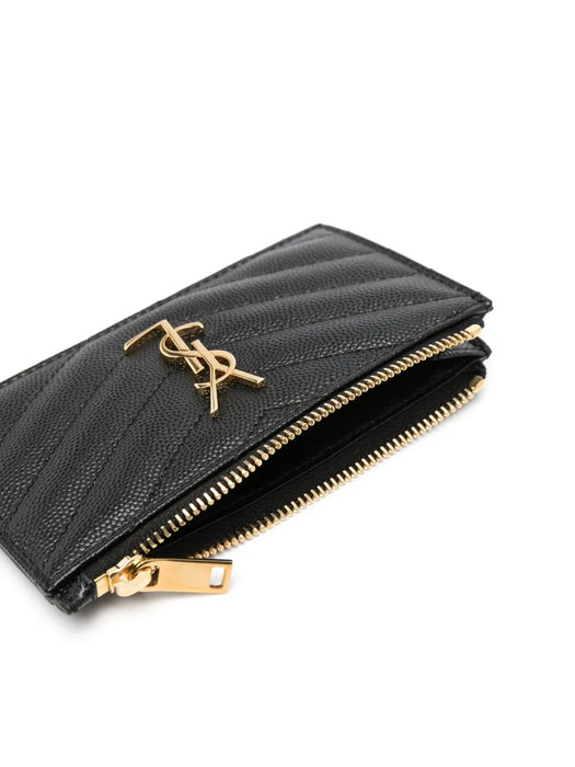 Cassandre leather card holder 607915 BOW011000 SAINT LAURENT 