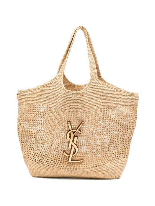 Icare Cassandre raffia tote bag 772191 GAAEK2063 SAINT LAURENT 