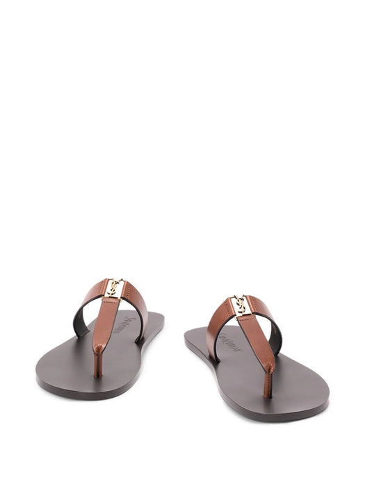 Babylone logo leather sandals 825294 DWETT6036 SAINT LAURENT 