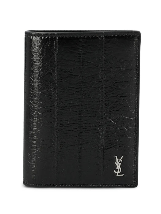 Logo-plaque leather wallet 847958 EABDE1000 SAINT LAURENT 