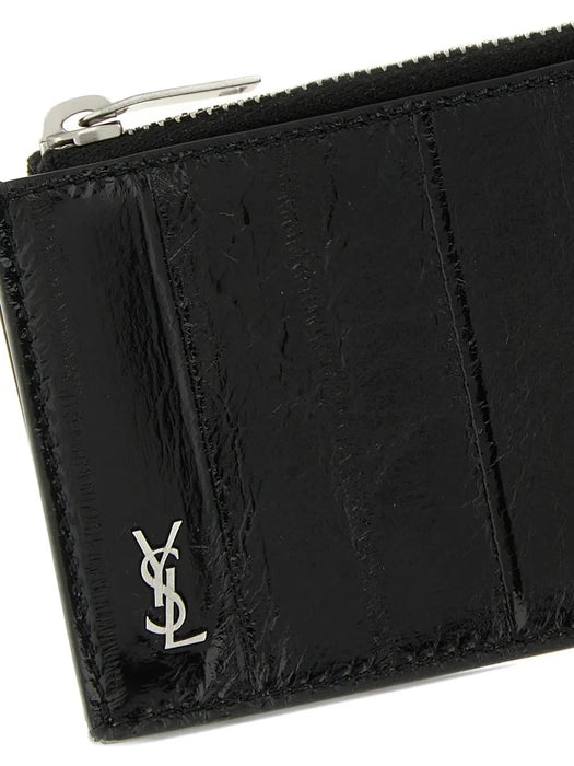Zip-up card holder 847962 EABDD1000 SAINT LAURENT 