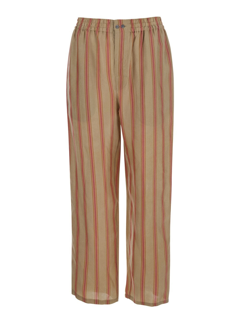 Beige 'STRIPS' Pants with Elastic Waist 854287 Y2N339774 SAINT LAURENT 