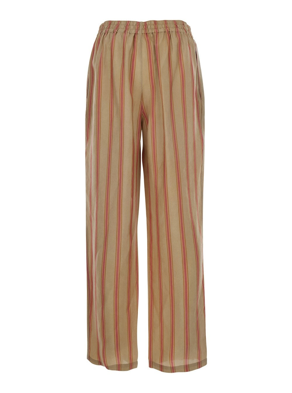 Beige 'STRIPS' Pants with Elastic Waist 854287 Y2N339774 SAINT LAURENT 