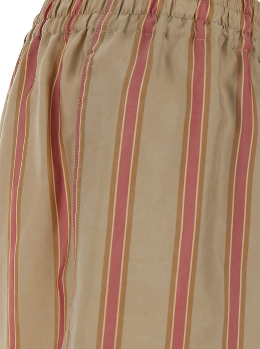 Beige 'STRIPS' Pants with Elastic Waist 854287 Y2N339774 SAINT LAURENT 
