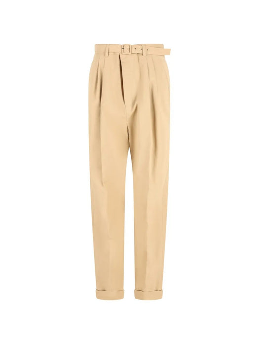 Belted pleated trousers 854428 Y1N292601 SAINT LAURENT 