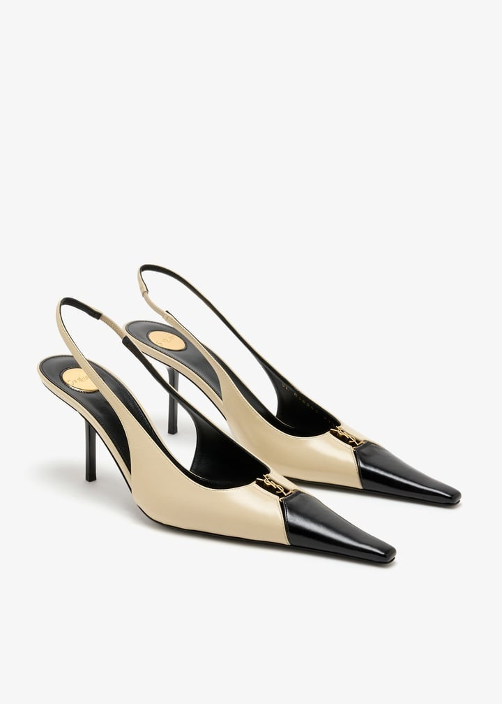Babylone Breteuil slingback pumps 858966 AAESX9204 SAINT LAURENT 