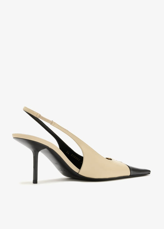 Babylone Breteuil slingback pumps 858966 AAESX9204 SAINT LAURENT 