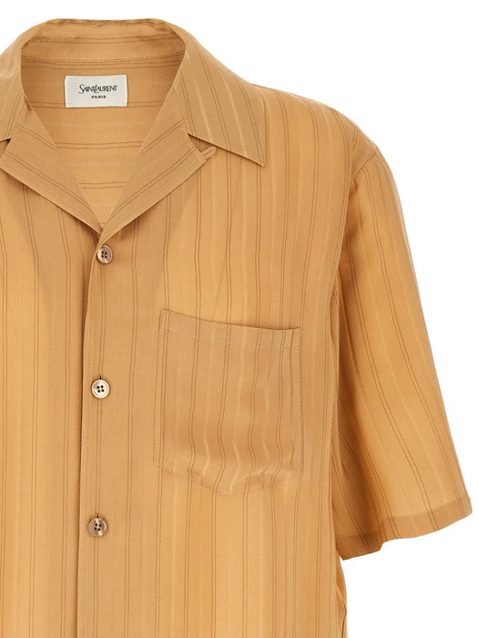 Striped silk shirt 860621 Y7J399096 SAINT LAURENT 