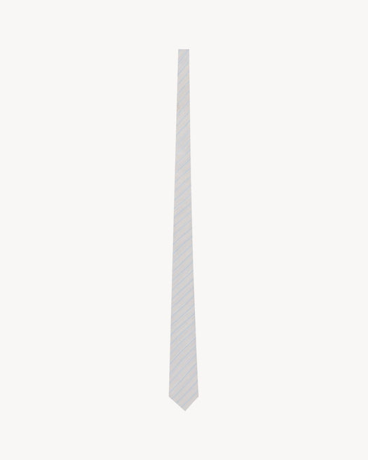 striped tie in silk 862342 3Y0029188 SAINT LAURENT 